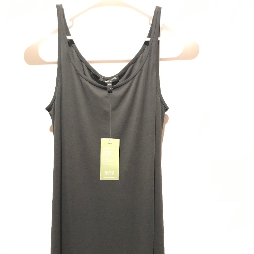 NWT Eileen Fisher 100% silk petite small tank/tunic top